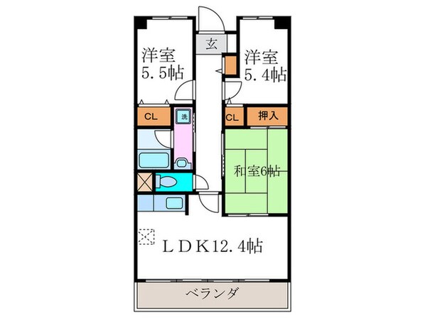 スリ－メ－プルの物件間取画像